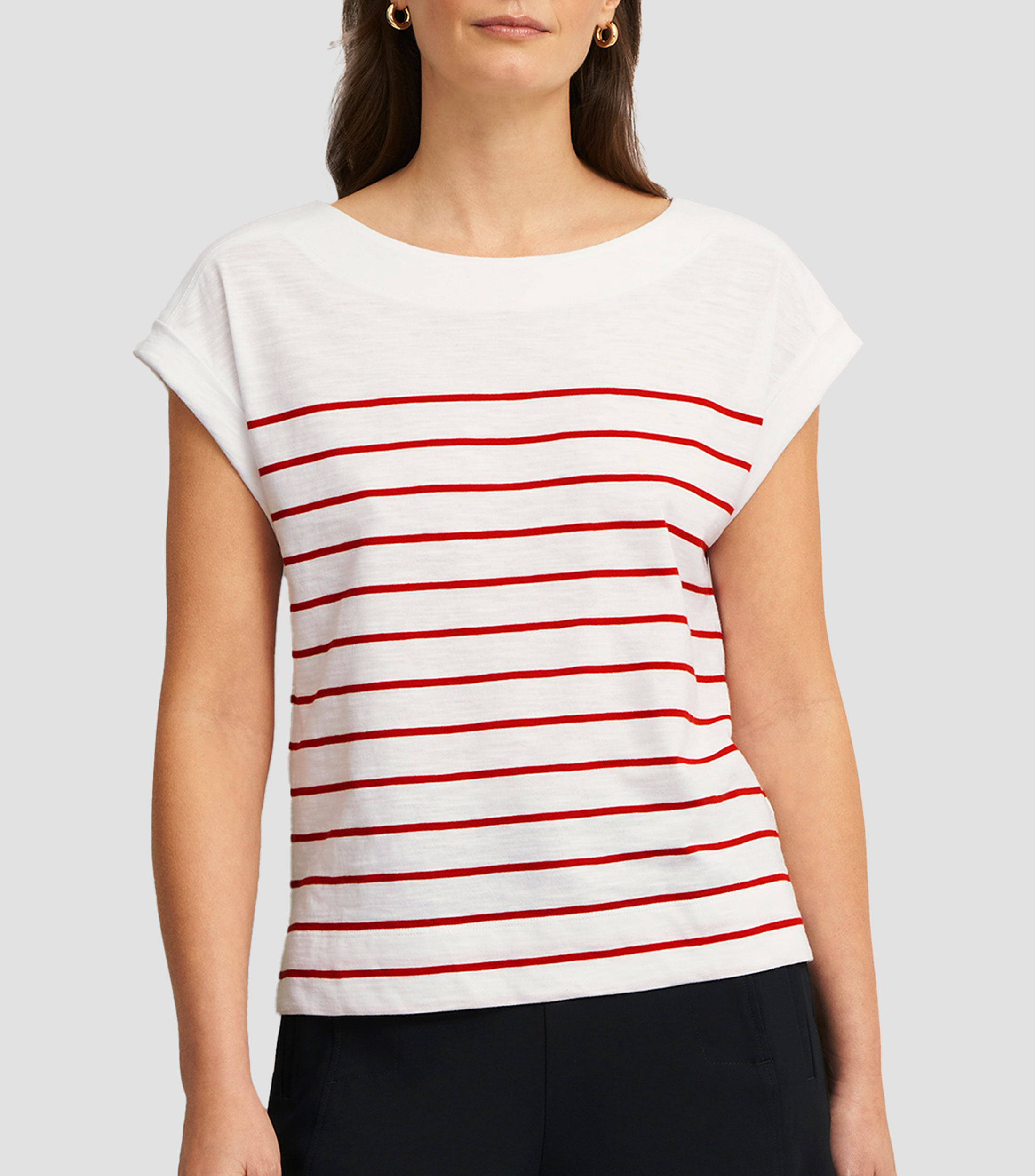 Playera cuello redondo manga corta Mujer